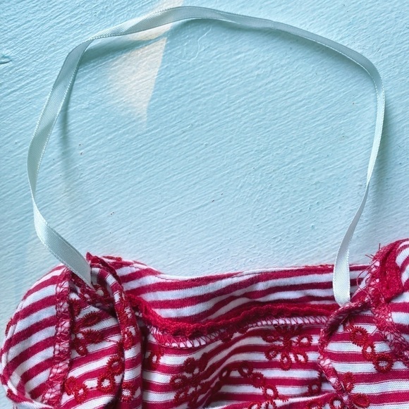 Anthropologie Postmark red embroidered eyelet tee shirt NWT - Picture 7 of 13